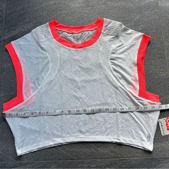 NWT Free People Sleeveless Mesh Back Tank Sleeveless Tennis Layer Top - Picture 7 of 12